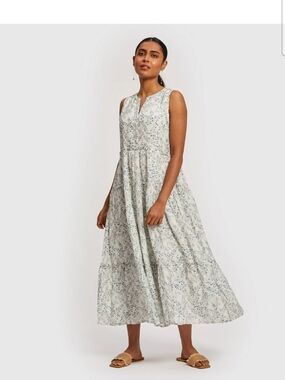 Reistor The Perfect Resort Sleeveless Floral Maxi Dress Medium